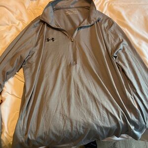 Under Armour Men's Light Gray Pullover Jacket
